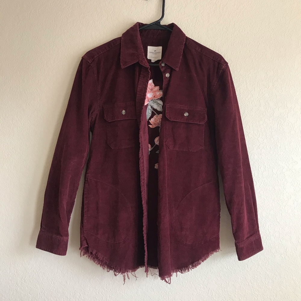 American Eagle corduroy button down